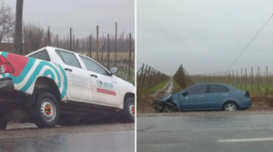 Dos personas fueron hospitalizadas tras un choque sobre la Ruta 22 entre Roca y Allen