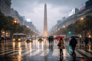Jornada lluviosa y máxima de 15 grados: así estará el clima este viernes en Buenos Aires