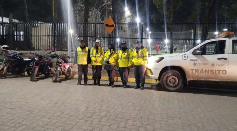 Operativo nocturno en Neuquén: retuvieron 46 motos y detectaron nueve alcoholemias positivas