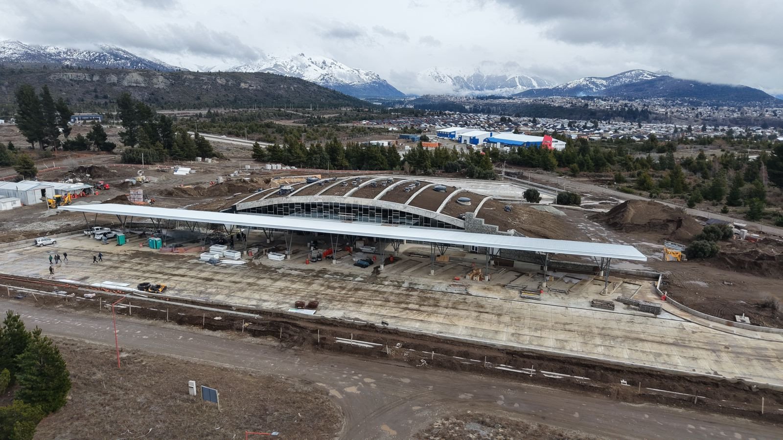 Al fin Bariloche se prepara para estrenar su nueva Terminal: la obra ya entra en la recta final