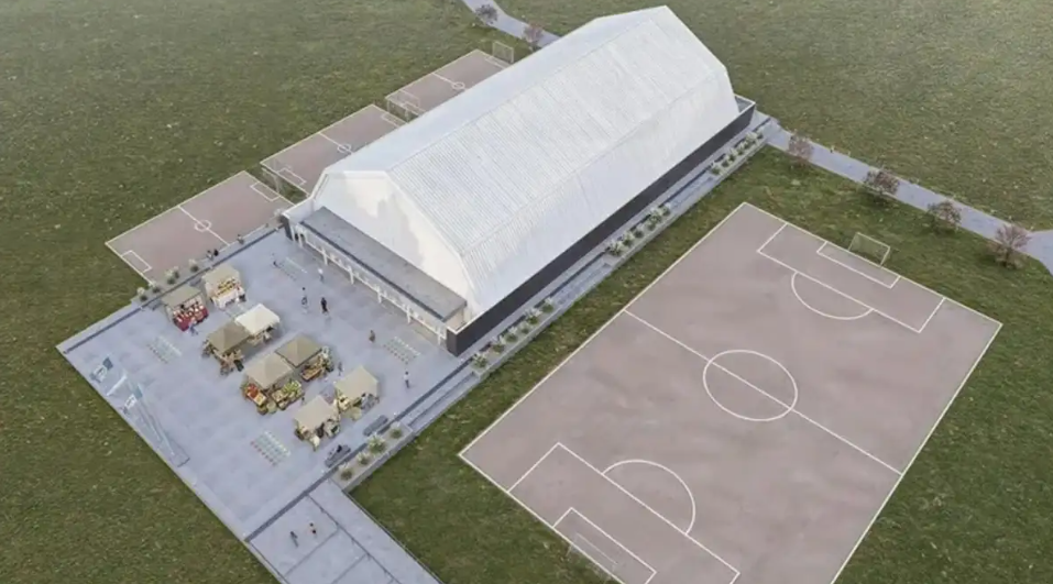 Plottier avanza con un nuevo Centro Deportivo Comunitario: cómo será el edificio