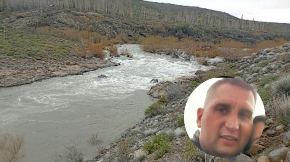 Tragedia en el río Nahueve: buscan a un policía que fue arrastrado por la corriente Tragedia en el río Nahueve: buscan a un policía que fue arrastrado por la corriente