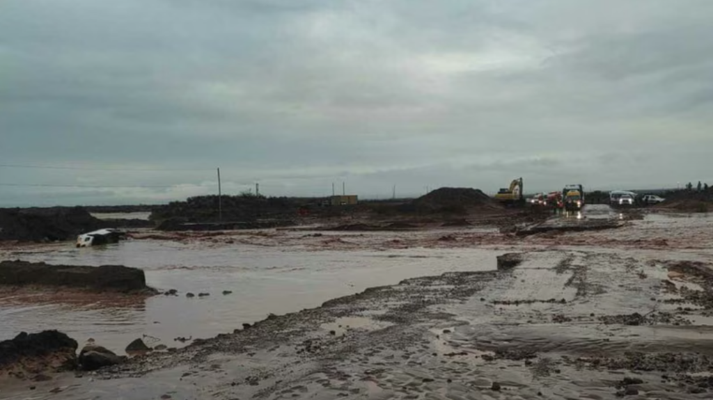 Temporal en Rincón de los Sauces: más de 50 asistencias, calles dañadas y una ruta intransitable