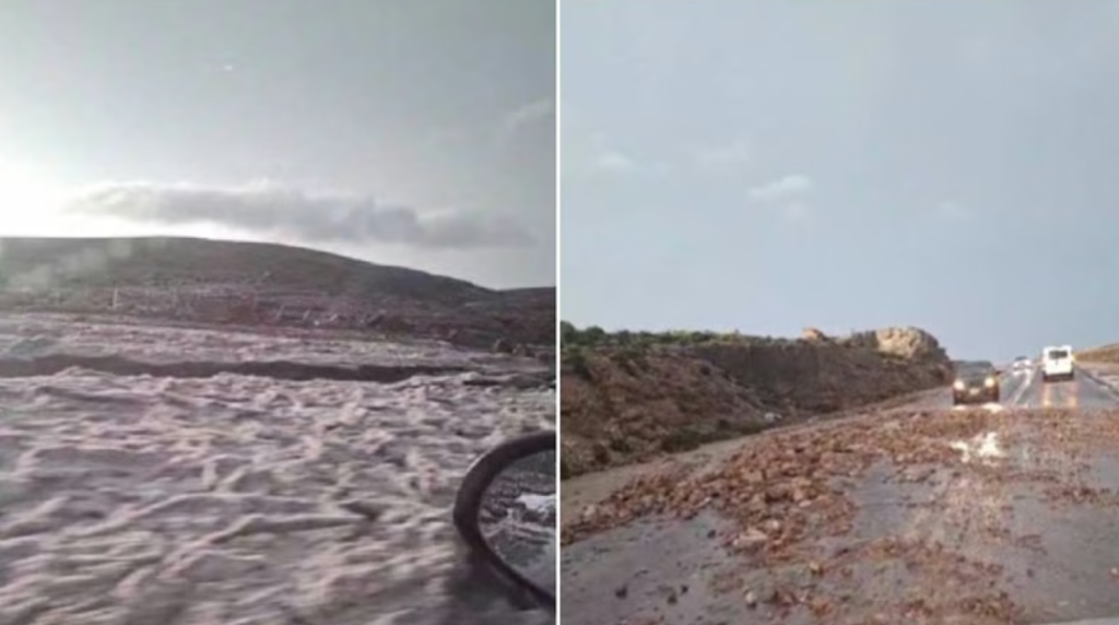 Granizo y barro complicaron la circulación en la Ruta 237: piden evitar viajar de noche